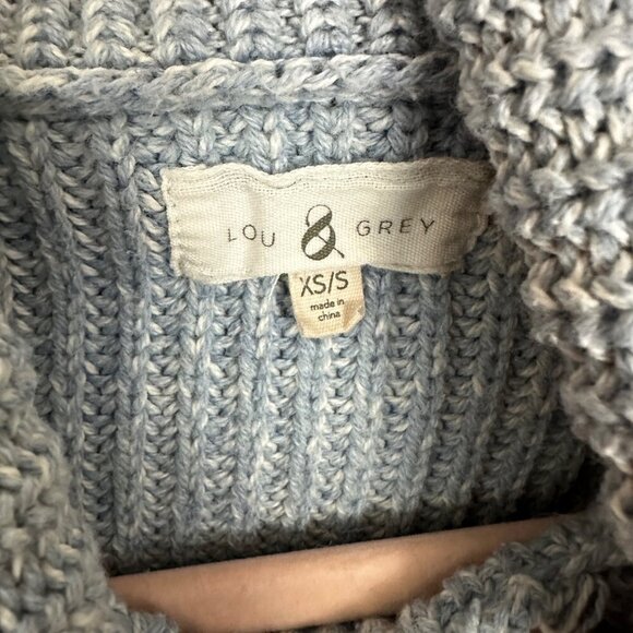 Lou & Grey Light Blue Cowl Neck Sweater Size‎ XS - Picture 2 of 4